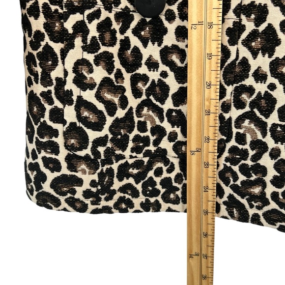Chico's Jacquard Leopard Print Jacket Sz 2 US Size L - Picture 11 of 13
